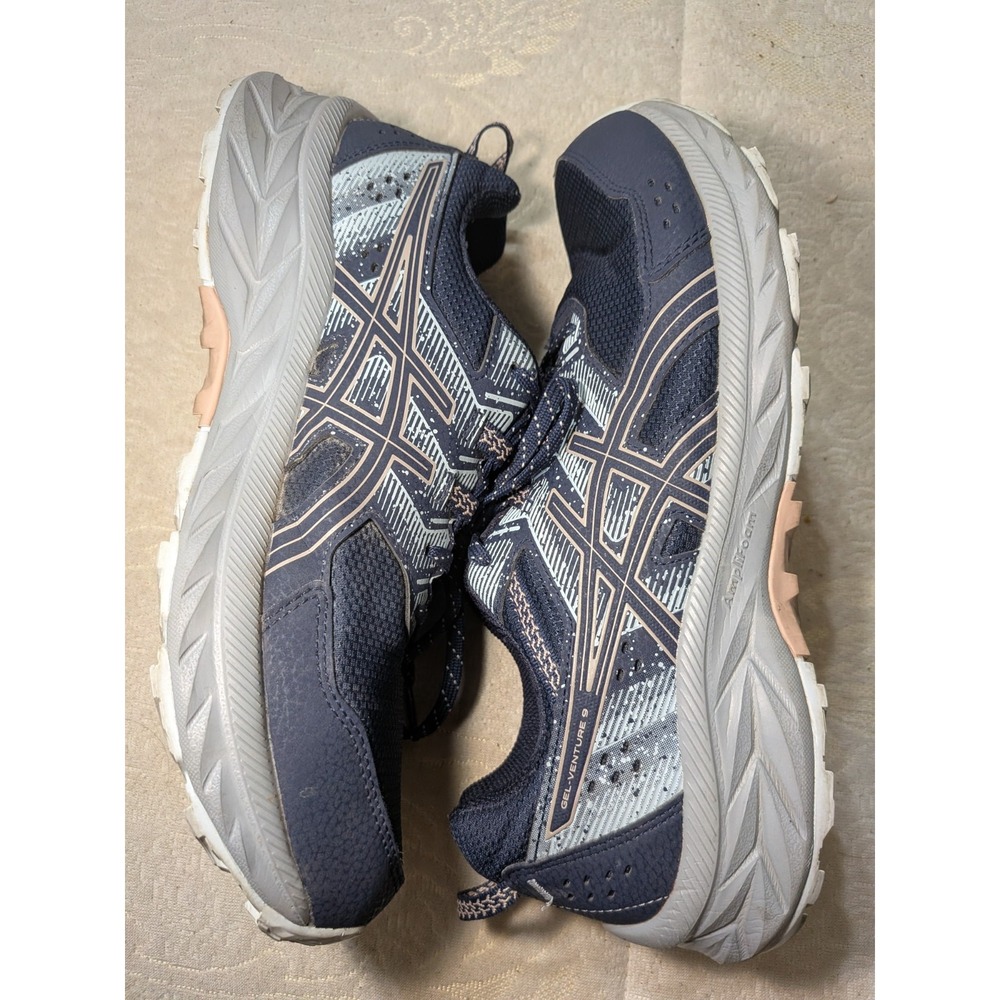 Asics Gel-Venture 9 Shoes Womens Size 10 Blue Sneakers Trail Running Athletic - Picture 3 of 10
